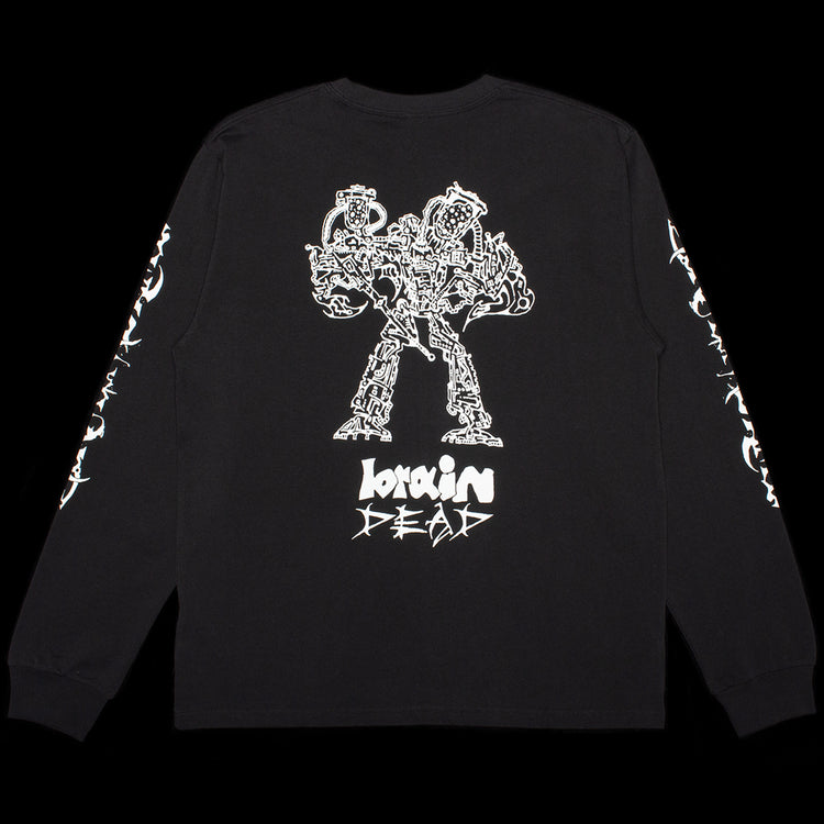 Brain Dead - Skull Mech L/S T-Shirt
Color : Black