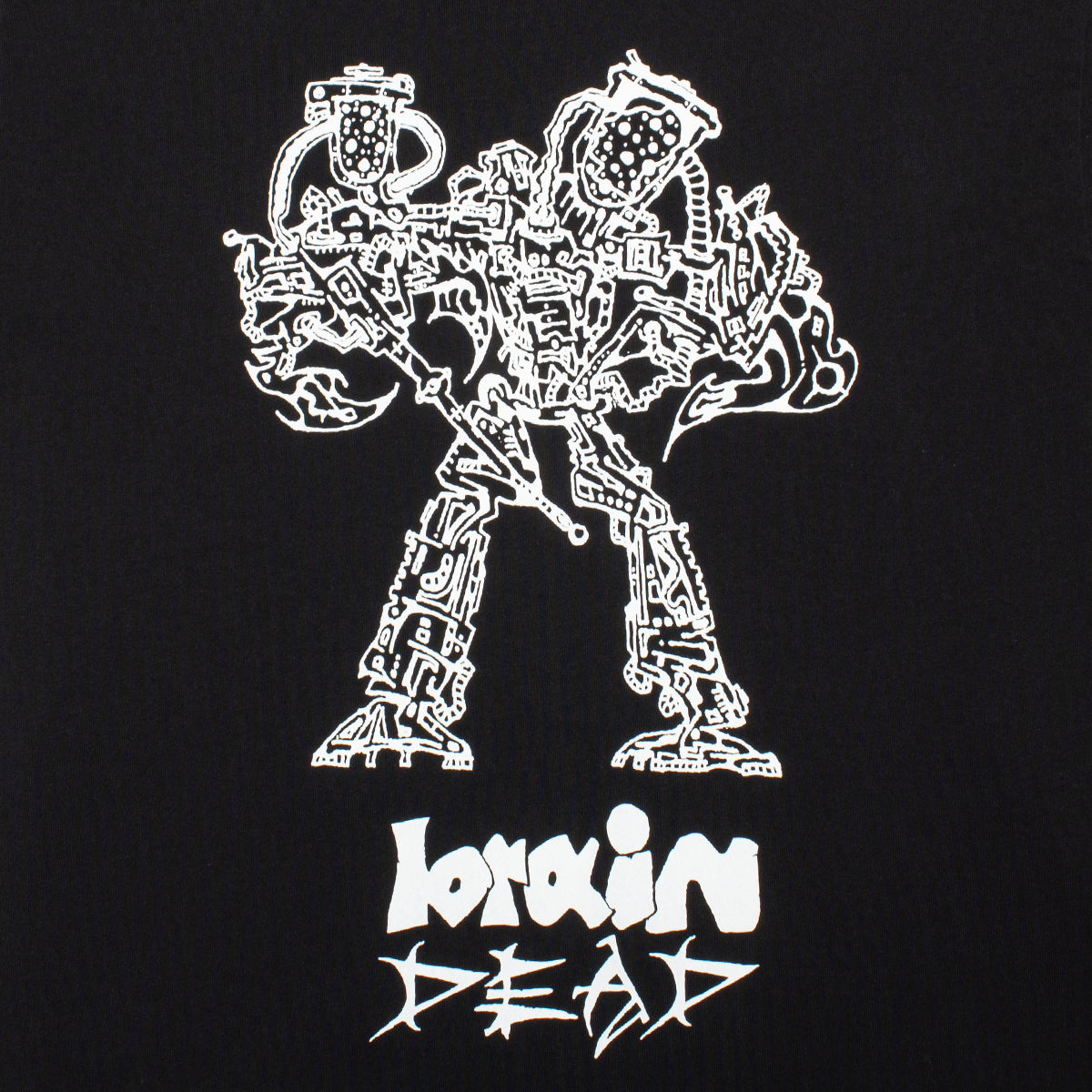 Brain Dead - Skull Mech L/S T-Shirt
Color : Black