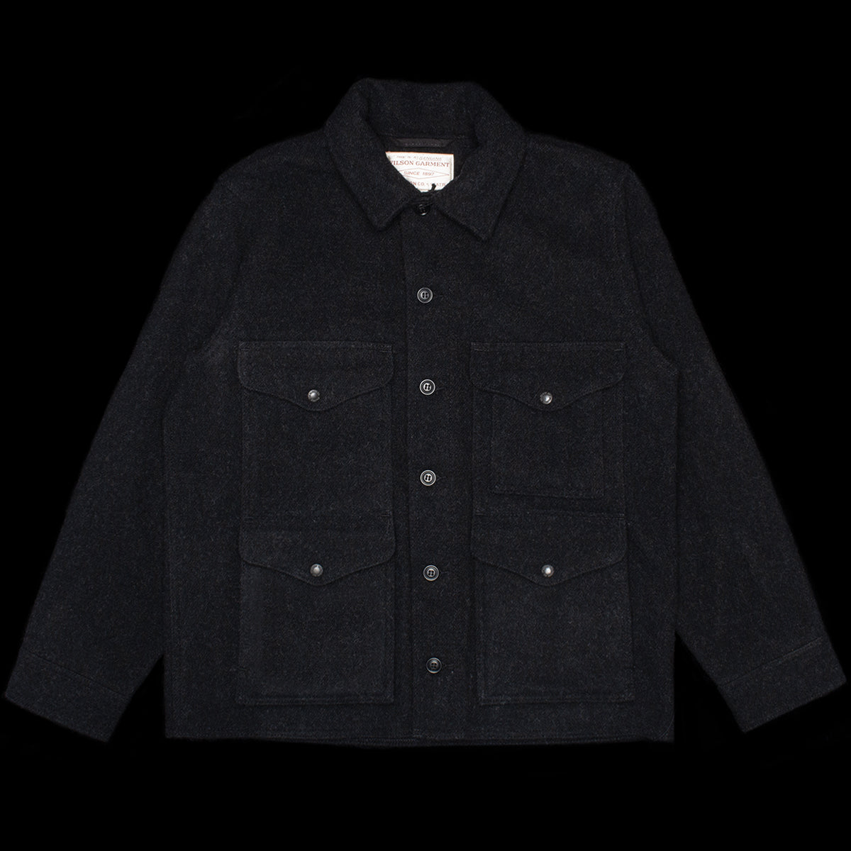 Filson - Mackinaw Wool Cruiser Jacket
Style # F1420484768
Color : Charcoal