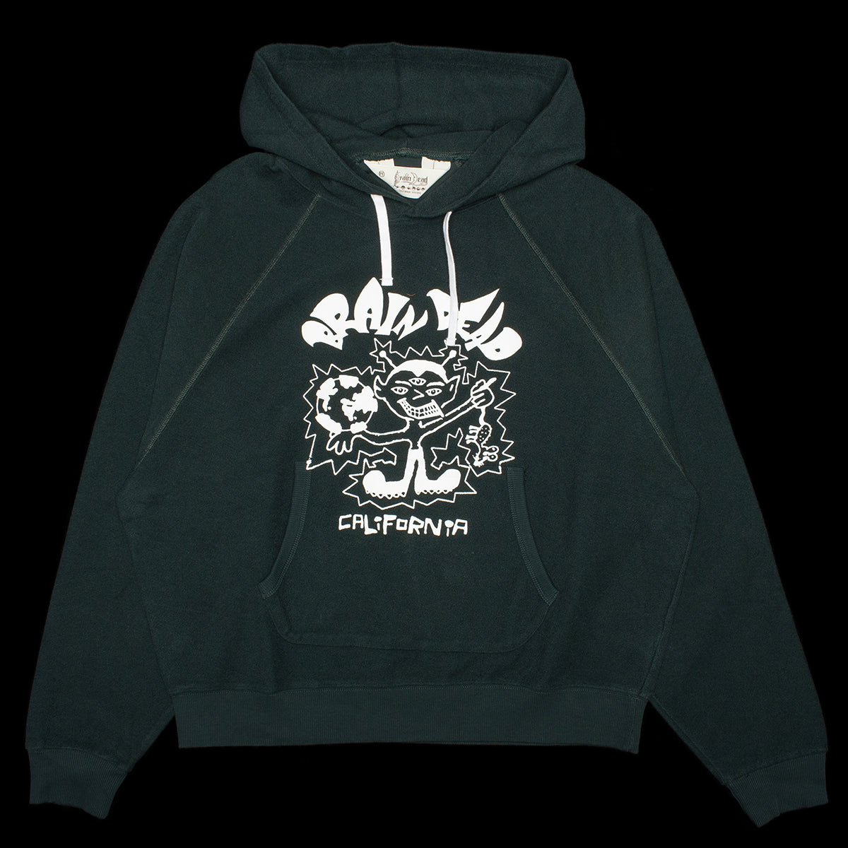 Brain Dead - Global Shock Hoodie
Color : Forest Green