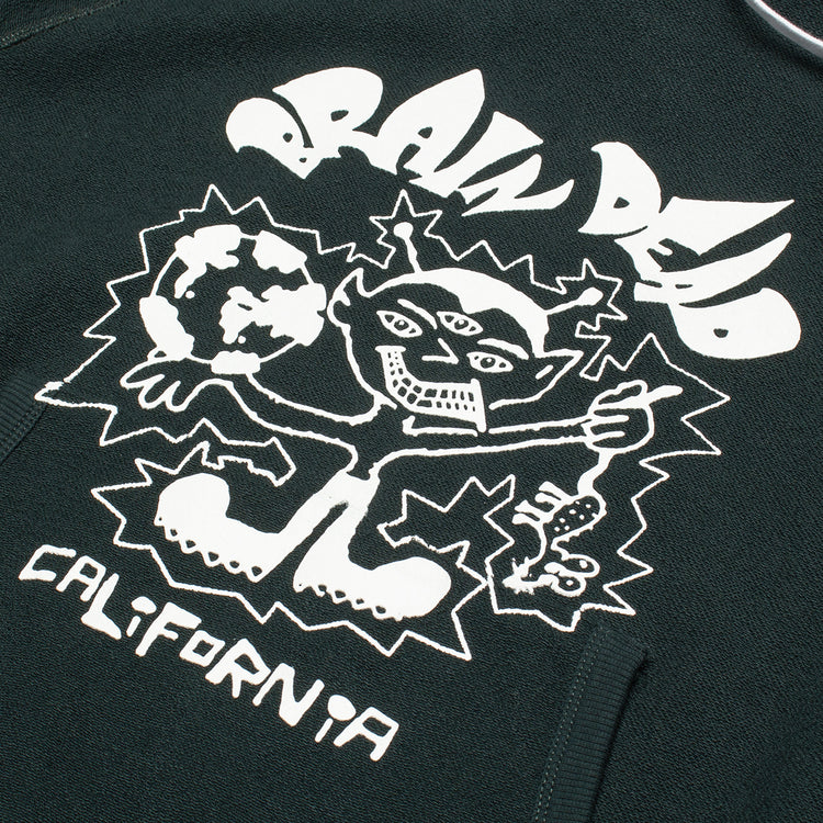Brain Dead - Global Shock Hoodie
Color : Forest Green