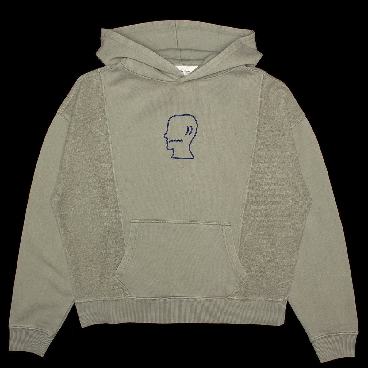 Brain Dead - Mendoza Cropped Hoodie
Color : Cement