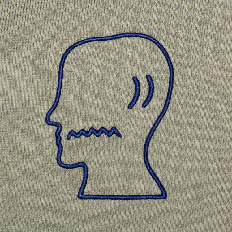 Brain Dead - Mendoza Cropped Hoodie
Color : Cement