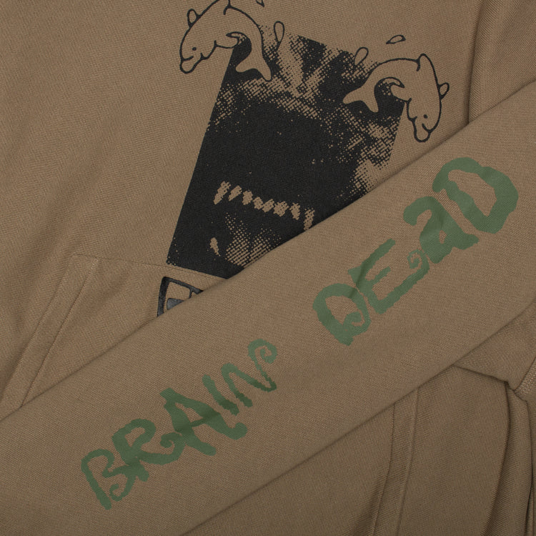 Brain Dead - Future Visions Hoodie
Color : Coffee