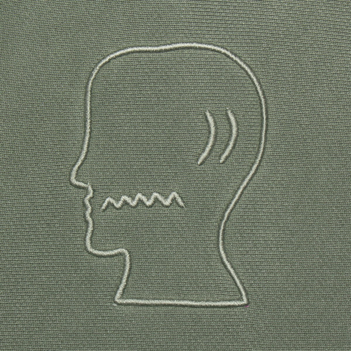 Brain Dead - 3D Embroidered Logohead Garment Dyed Hoodie
Color : Ivy