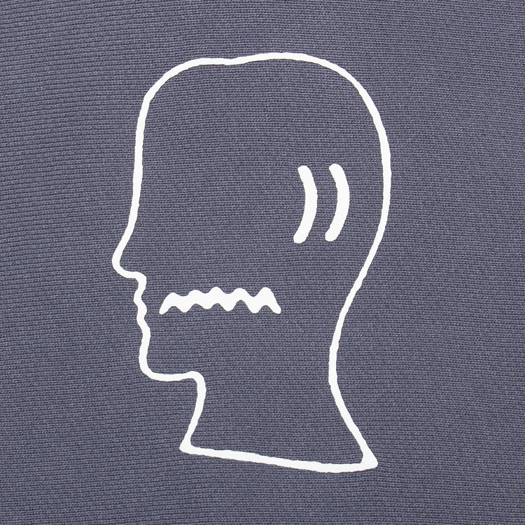 Brain Dead - Logohead Hoodie
Color : Slate