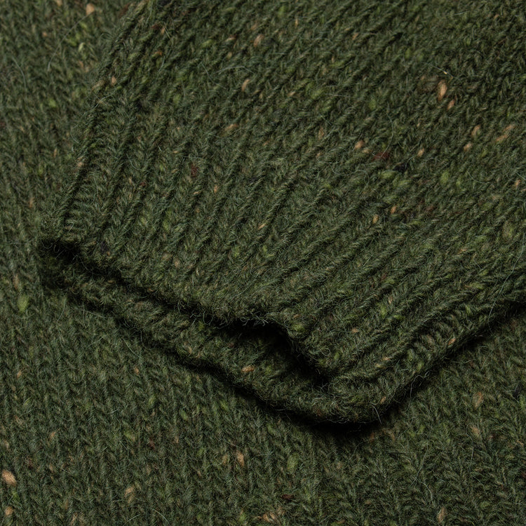 Brain Dead - Logohead Alpaca Crewneck Sweater
Color : Forest Green