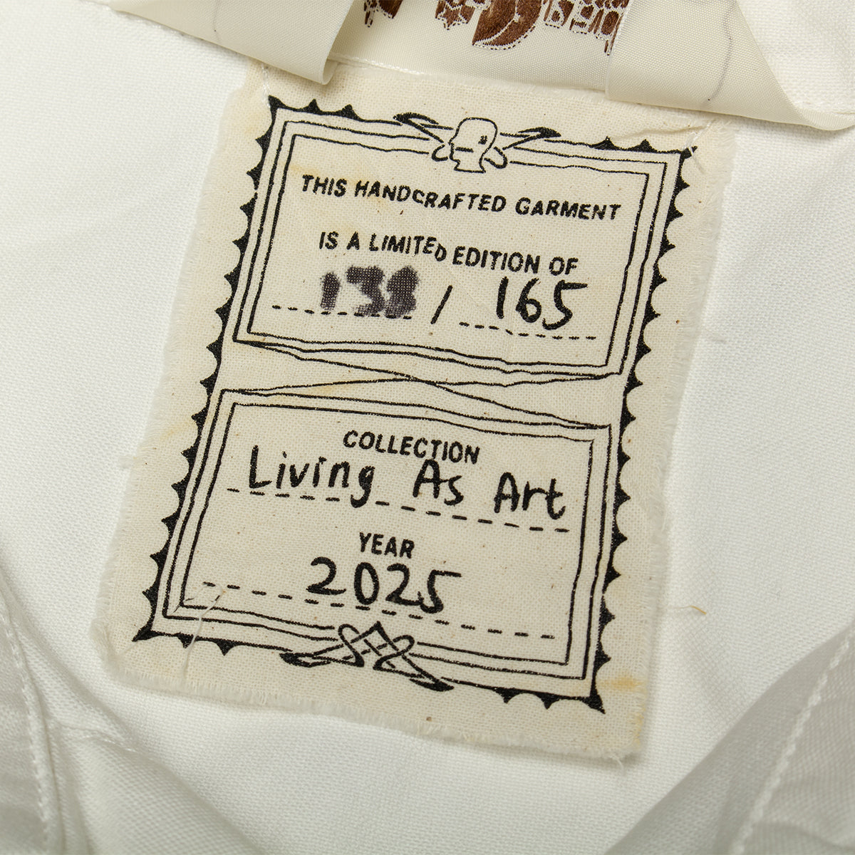 Brain Dead - Gaspar Heart Button-Up Oxford Shirt
Color : White