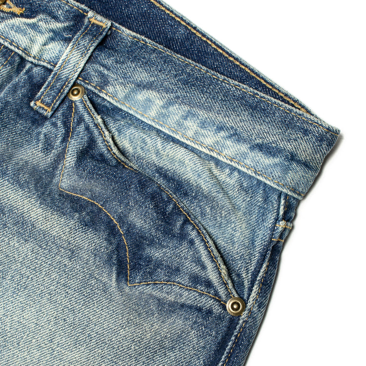 Brain Dead - Type 00 Selvedge Denim Pant
Color : Washed Indigo