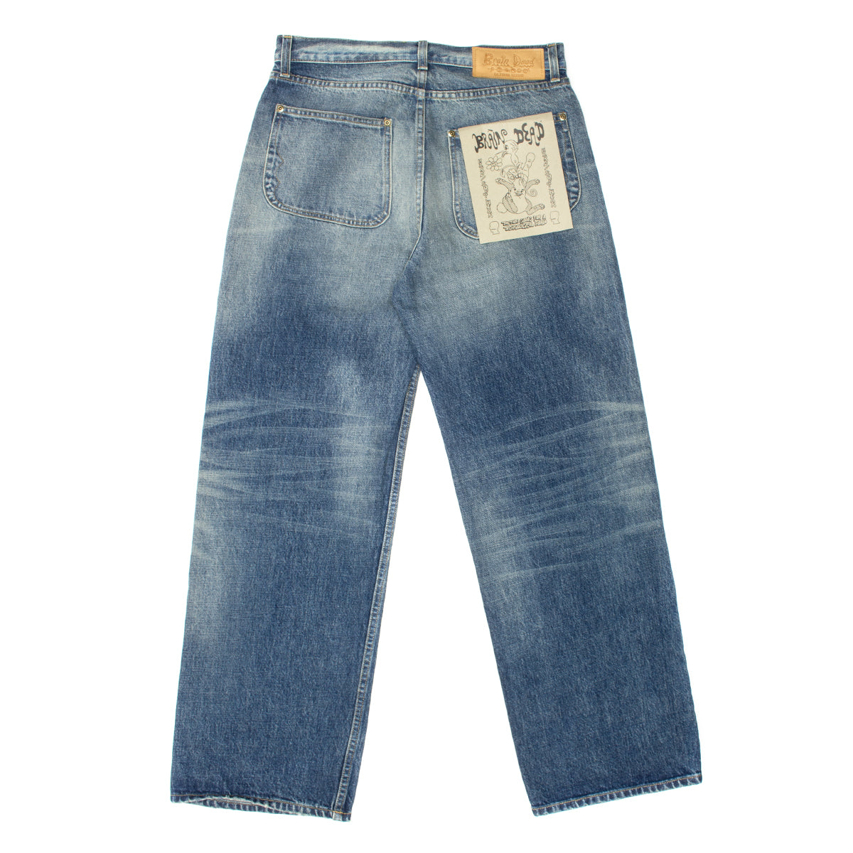 Brain Dead - Type 00 Selvedge Denim Pant
Color : Washed Indigo