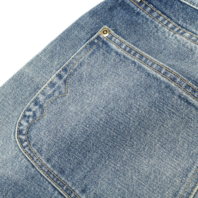 Brain Dead - Type 00 Selvedge Denim Pant
Color : Washed Indigo