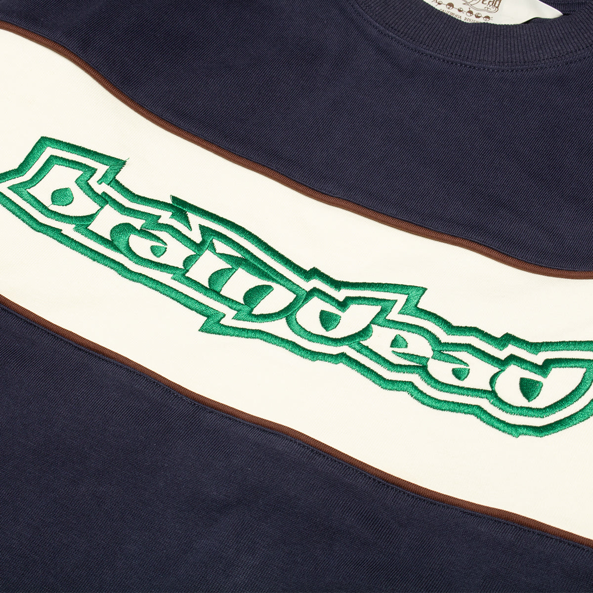 Brain Dead - Heavyweight Paneled L/S Shirt
Color : Navy