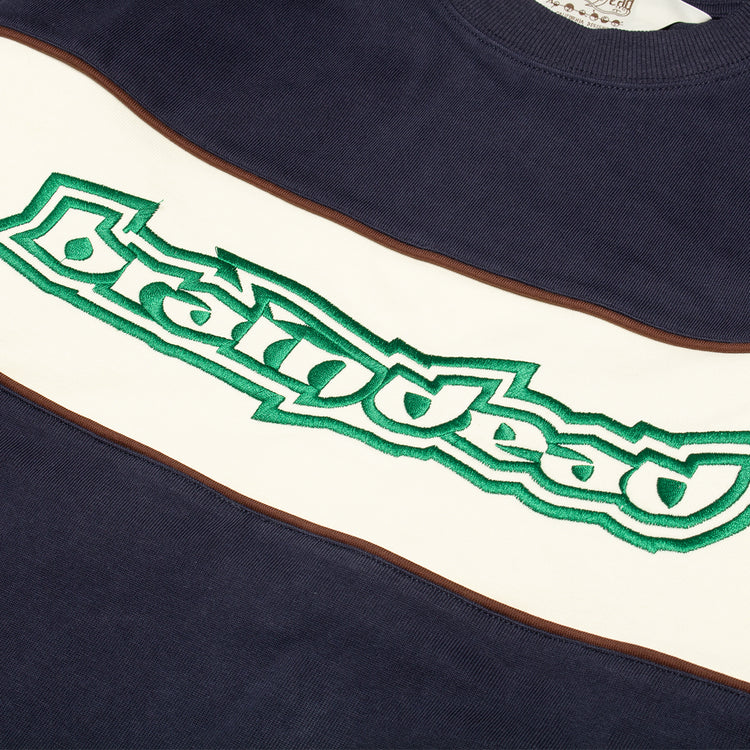 Brain Dead - Heavyweight Paneled L/S Shirt
Color : Navy