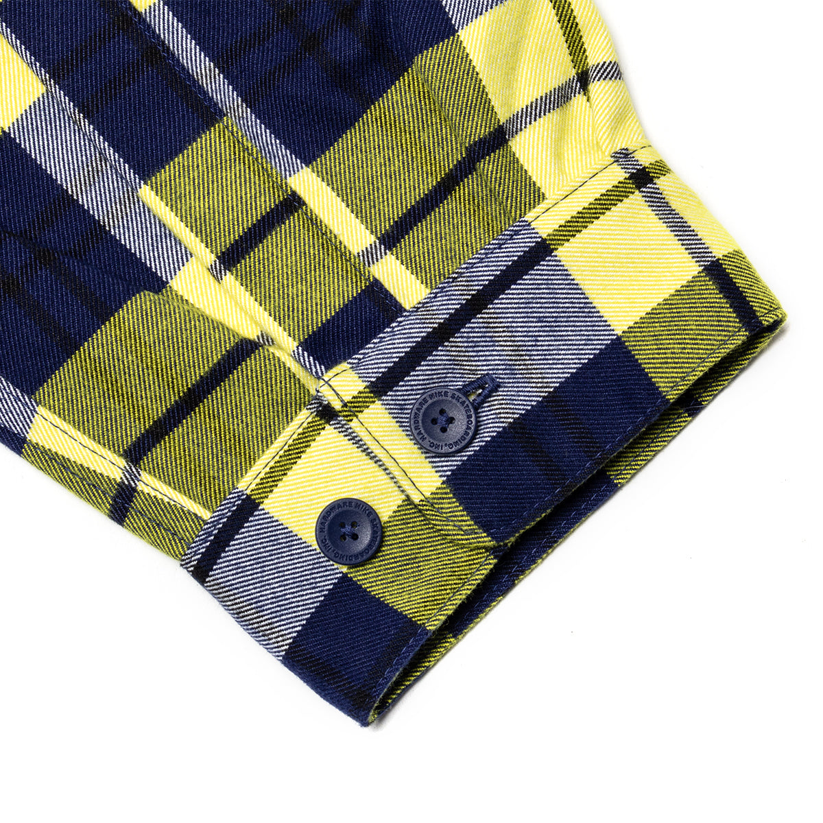 Nike SB - Koston Flannel L/S Button-Up
Style # HV0256-410
Color : Midnight Navy / Speed Yellow