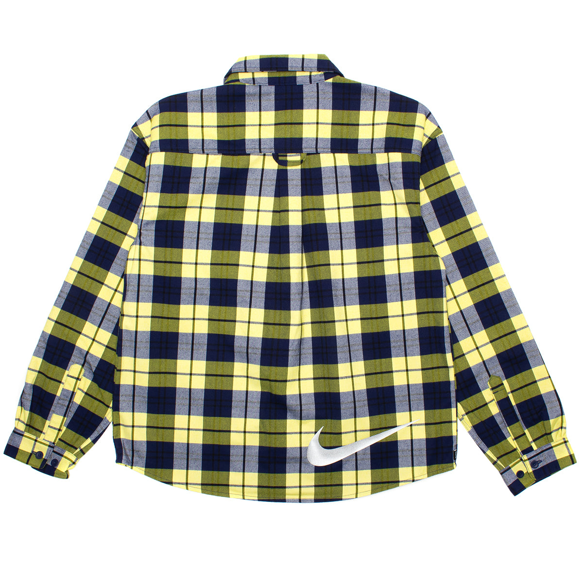 Nike SB - Koston Flannel L/S Button-Up
Style # HV0256-410
Color : Midnight Navy / Speed Yellow