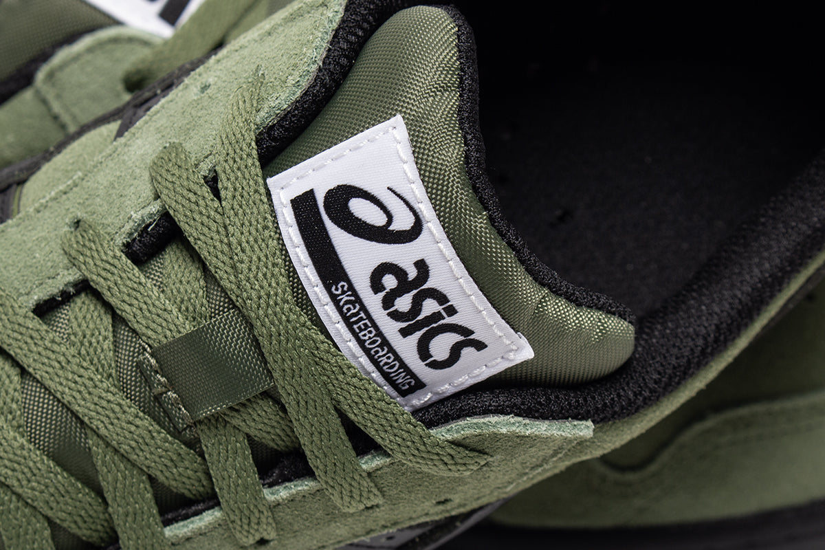 Asics Skateboarding -Japan Pro
Style # 1203B203.301
Color : Moss / Black
