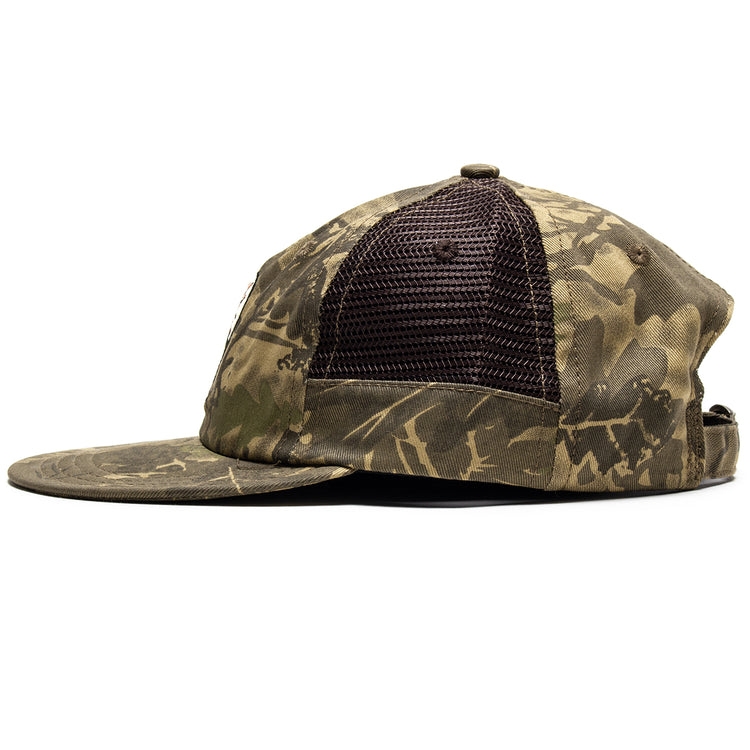 Brain Dead - Mesh Panel Logohead Hat
Color : Leaf Camo