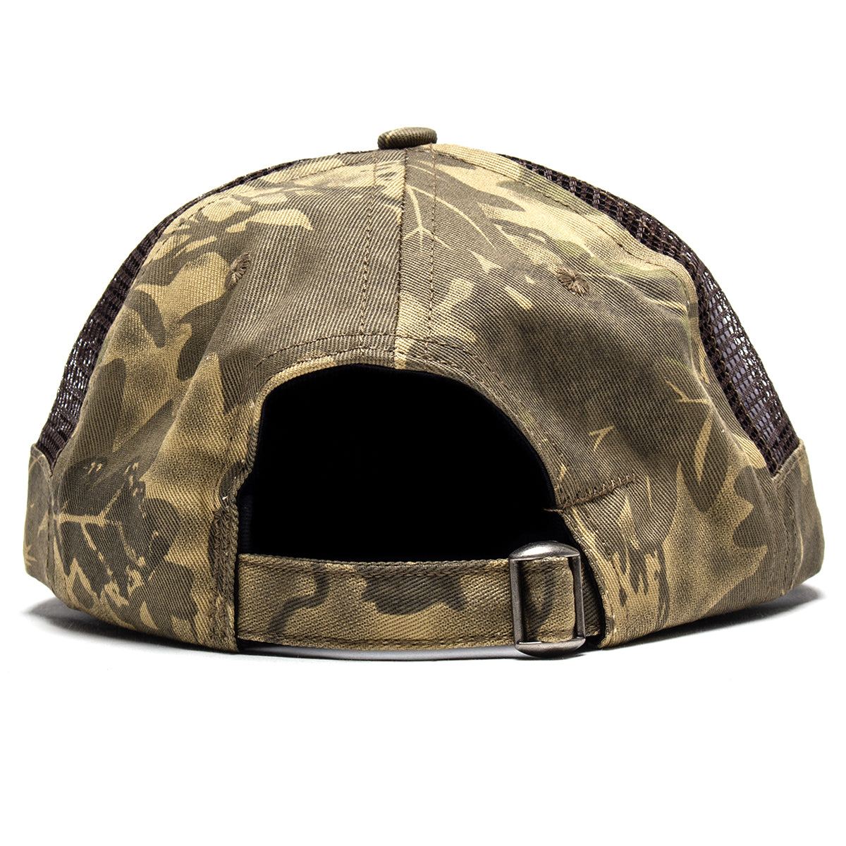 Brain Dead - Mesh Panel Logohead Hat
Color : Leaf Camo