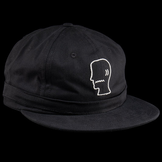 Brain Dead - Extended Strap 6 Panel Logohead Hat
Color : Black