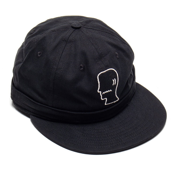 Brain Dead - Extended Strap 6 Panel Logohead Hat
Color : Black