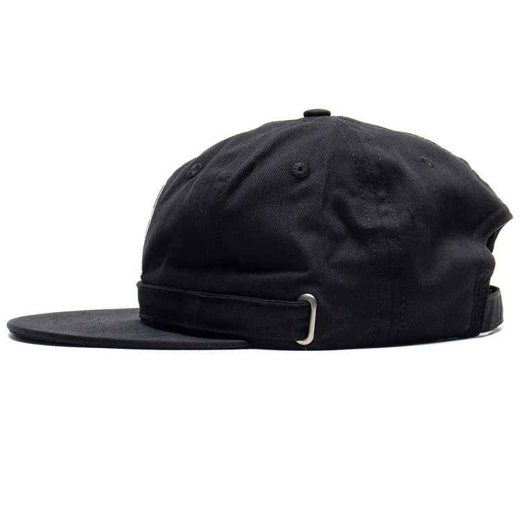 Brain Dead - Extended Strap 6 Panel Logohead Hat
Color : Black