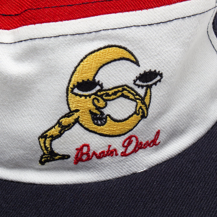 Brain Dead - Waning Crescent Curved 6 Panel Hat
Color : Navy Multi