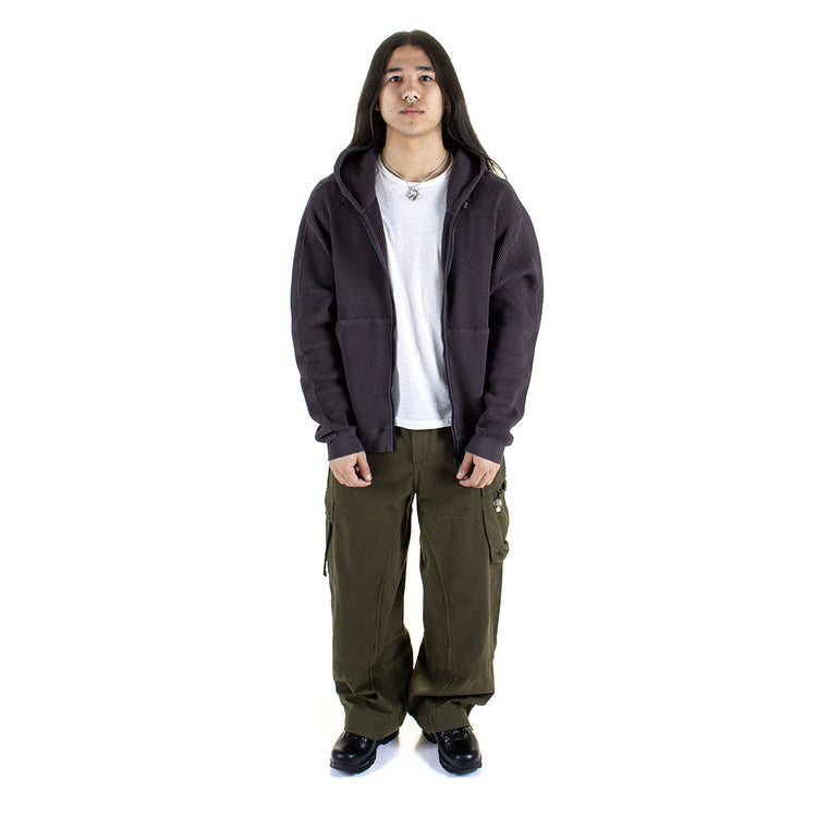 Heavyweight Waffle Zip Parka