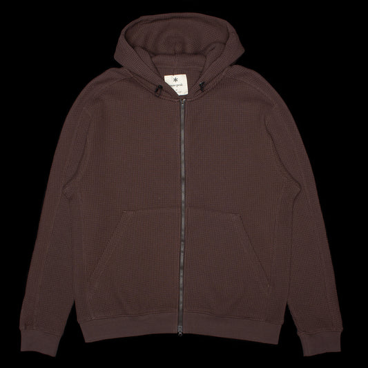 Snow Peak - Heavyweight Waffle Zip Parka
Color : Dark Brown