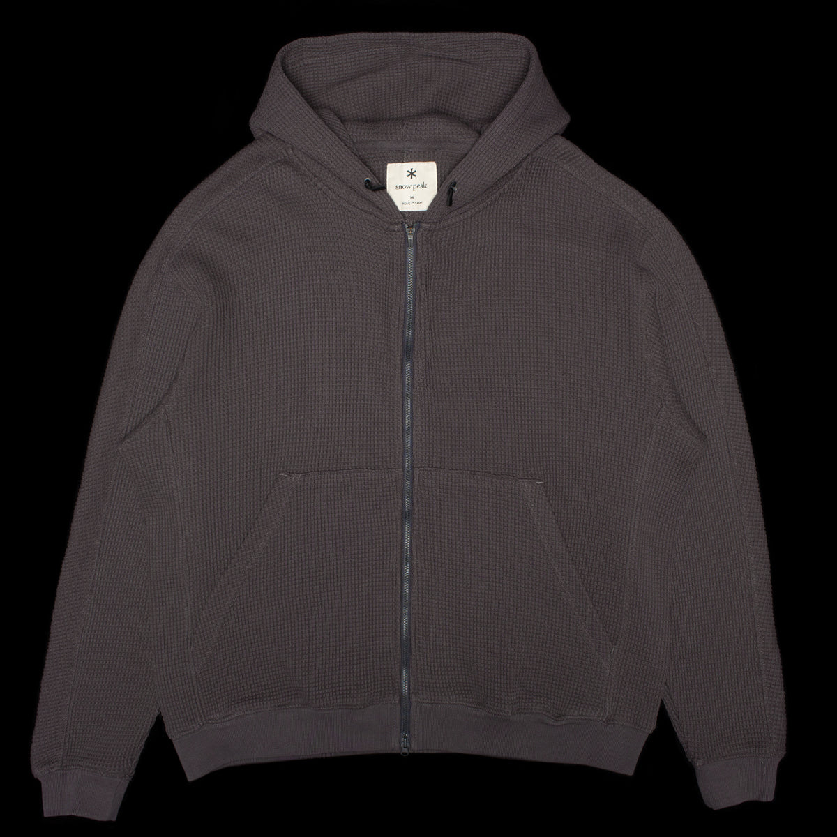Snow Peak - Heavyweight Waffle Zip Parka
Color : Charcoal