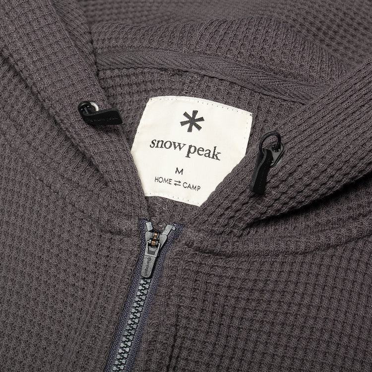 Snow Peak - Heavyweight Waffle Zip Parka
Color : Charcoal