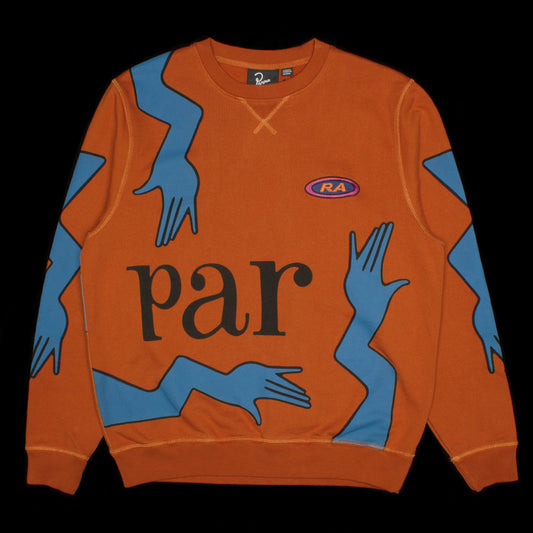by Parra | Early Grab Crewneck Sweatshirt Color : Sienna Orange