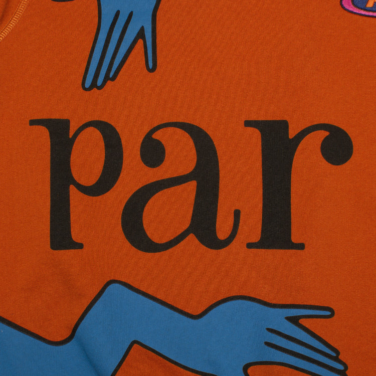 by Parra | Early Grab Crewneck Sweatshirt Color : Sienna Orange