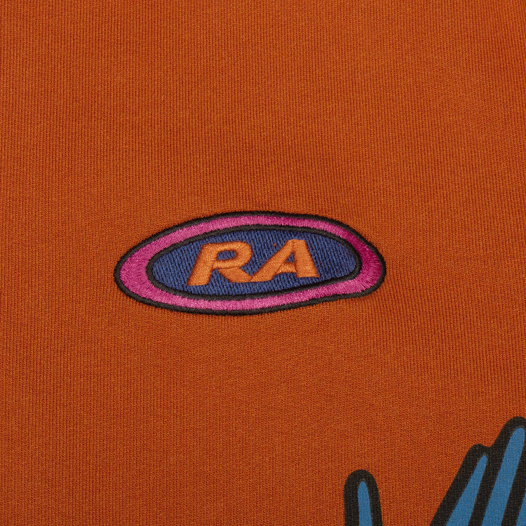 by Parra | Early Grab Crewneck Sweatshirt Color : Sienna Orange