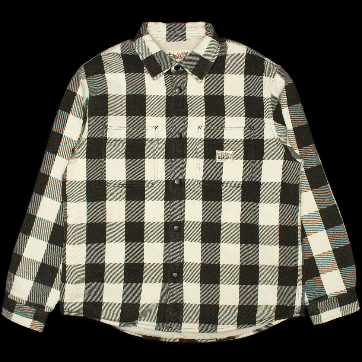 Stussy | Sherpa Lined Buffalo Plaid Shirt
Style # 1110332
Color : Bone