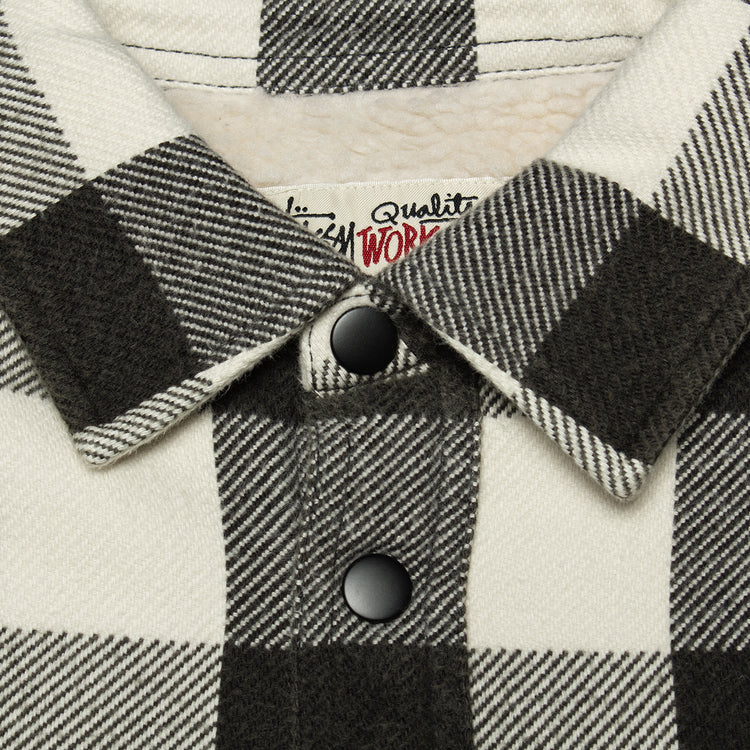 Stussy | Sherpa Lined Buffalo Plaid Shirt
Style # 1110332
Color : Bone