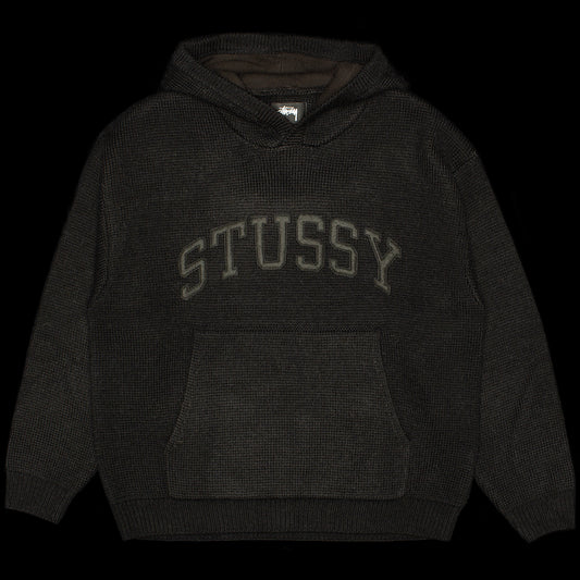 Stussy | Felt Patch Knit Hoodie
Style # 117240
Color : Black