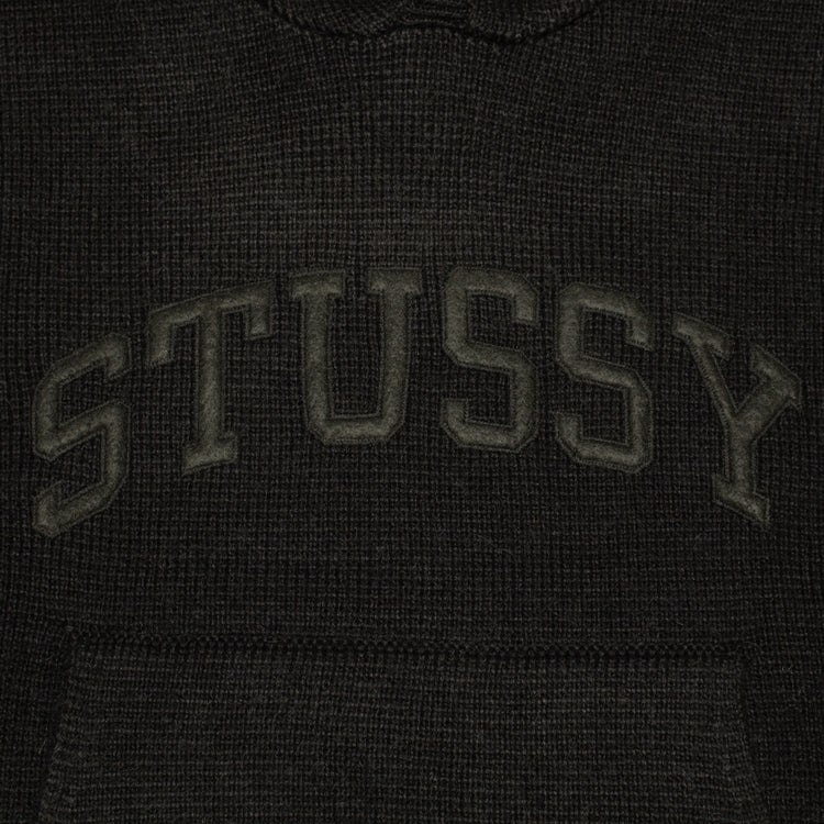 Stussy | Felt Patch Knit Hoodie
Style # 117240
Color : Black