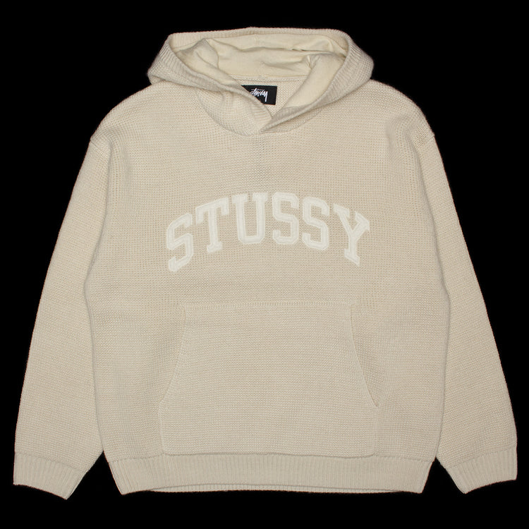 Stussy | Felt Patch Knit Hoodie
Style # 117240
Color : Natural