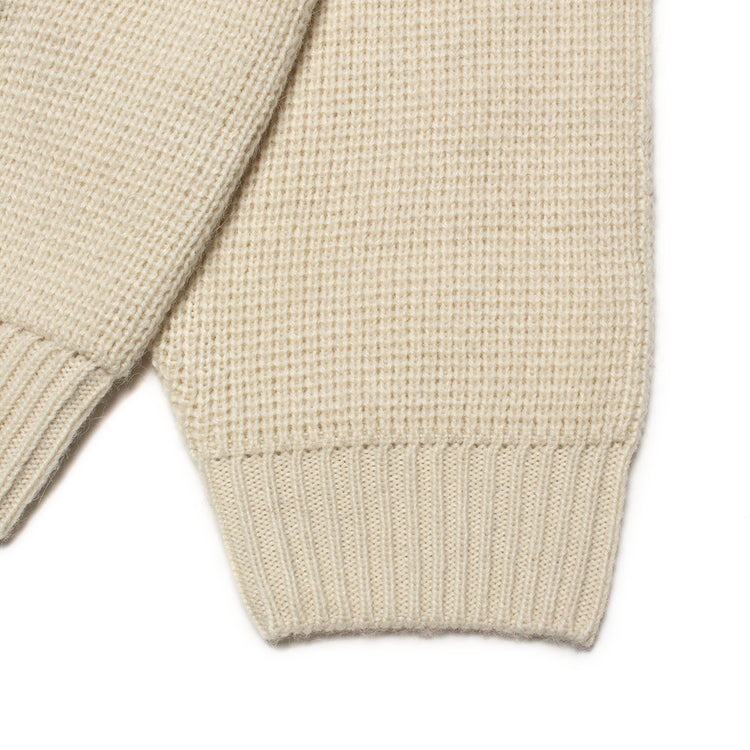 Stussy | Felt Patch Knit Hoodie
Style # 117240
Color : Natural