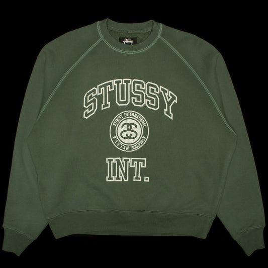 Stussy | Overlock Varsity Raglan Crew
Style # 118564
Color : Pine