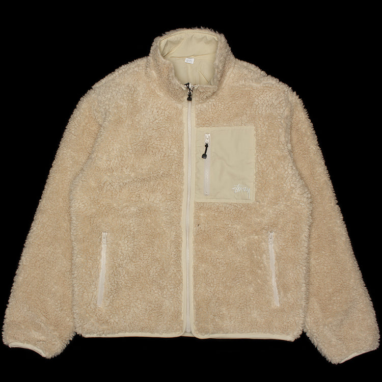 Stussy | Sherpa Reversible Jacket
Style # 118529
Color : Natural