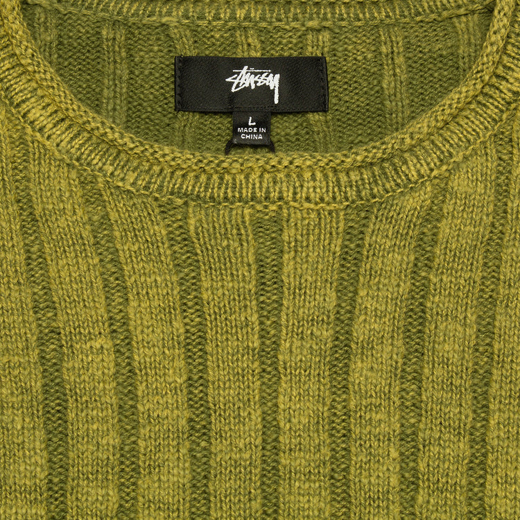 Stussy | Cotton Slub Rib Crew
Style # 117252
Color : Green