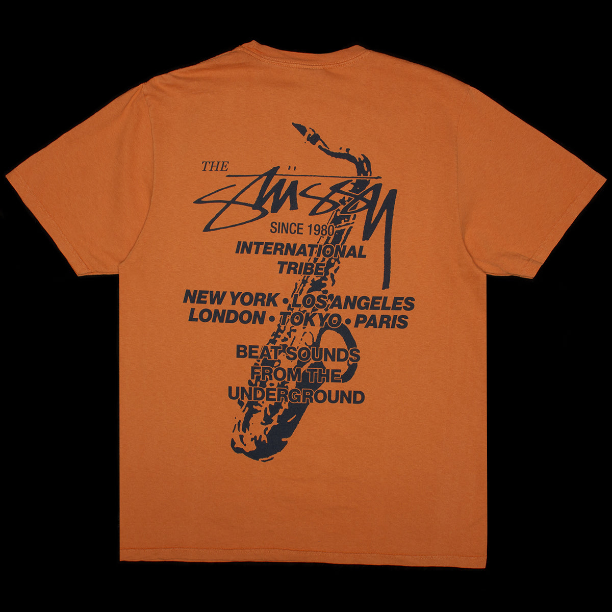 Stussy | Beat Sounds Pigment Dyed T-Shirt
Style # 1905060
Color : Rust