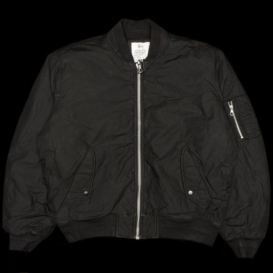 Stussy | Quilted Waxed Bomber
Style # 115803
Color : Black