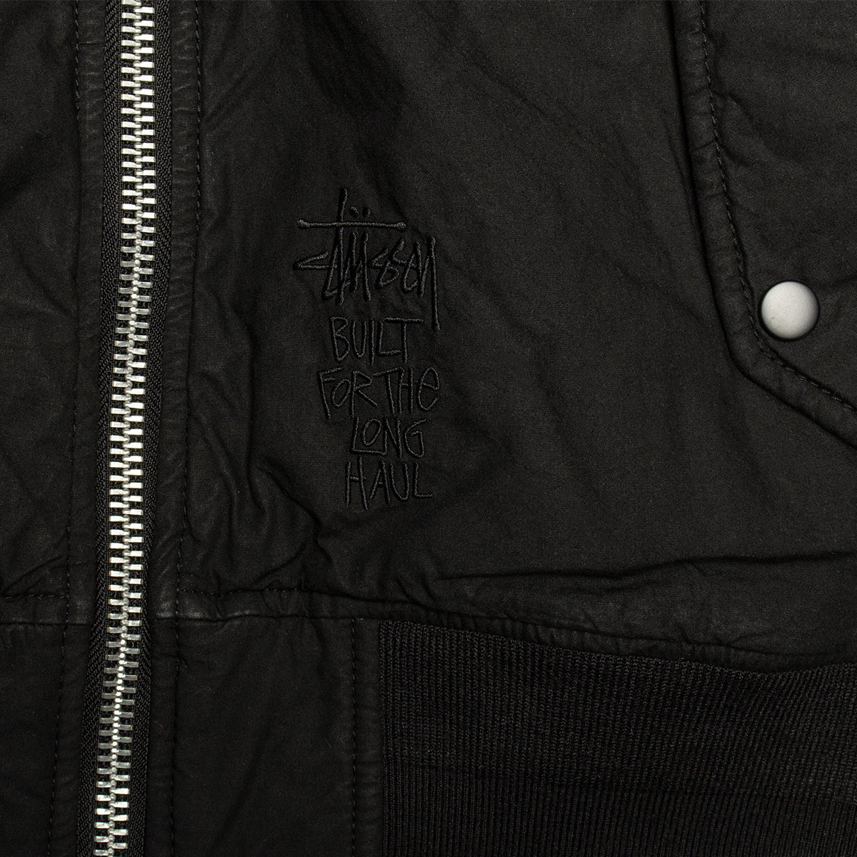 Stussy | Quilted Waxed Bomber
Style # 115803
Color : Black