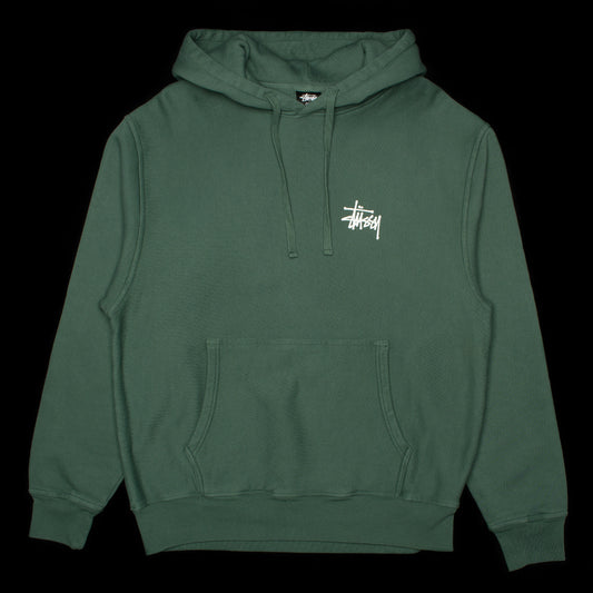 Stussy | Basic Stussy Pig. Dyed Hoodie Style # 1924879P Color : Forest