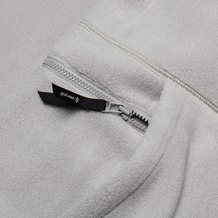 Snow Peak - Water-Repellent Fleece Jacket
Color : Light Grey