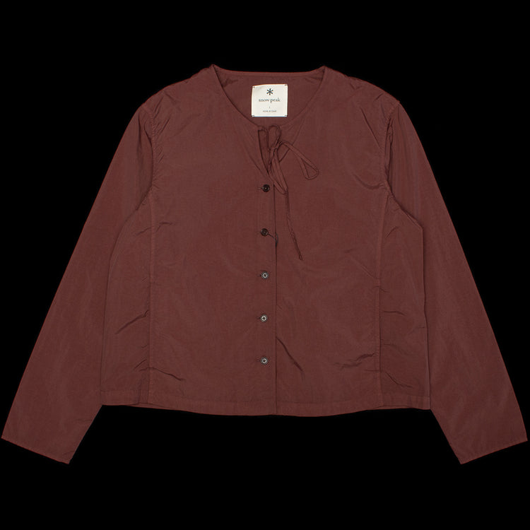 Snow Peak - Women's Garment Dyed Blouse
Color : Brown