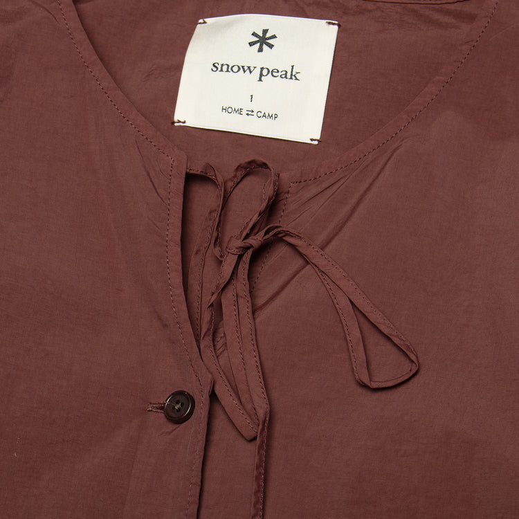 Snow Peak - Women's Garment Dyed Blouse
Color : Brown