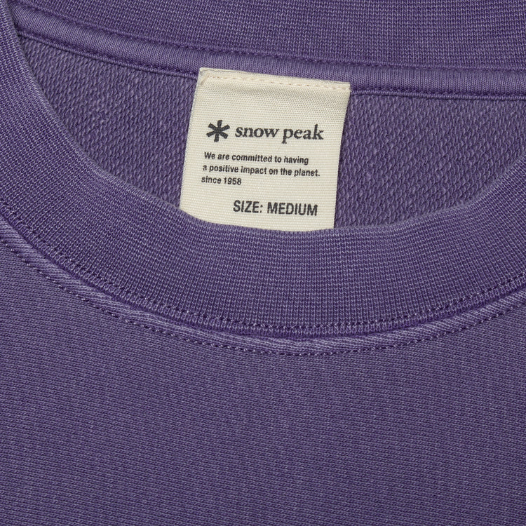 Snow Peak - Garment Dyed Pullover
Color : Purple
